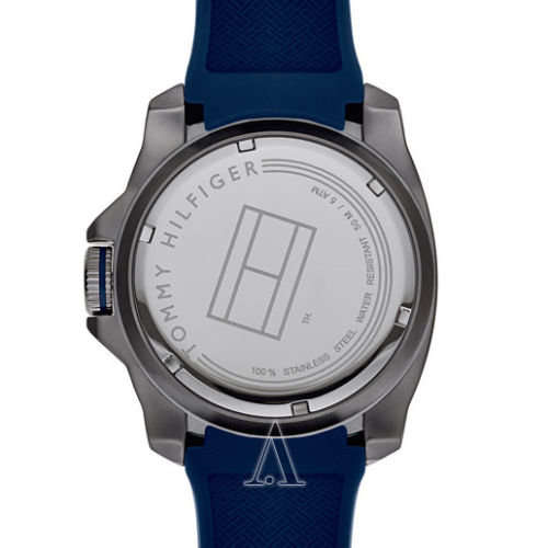 -I VERY LATE ENTRY I AUTHENTIC I- TOMMY HILFIGER® MENS COOL BLUE SPORT WATCH