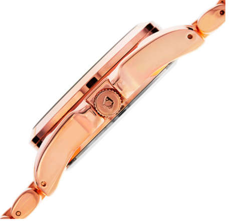 -I LATE ENTRY I- 2 X AKRIBOS XXIV® WOMEN'S ANALOG DISPLAY SWISS QUARTZ ROSE TONE WATCH SET