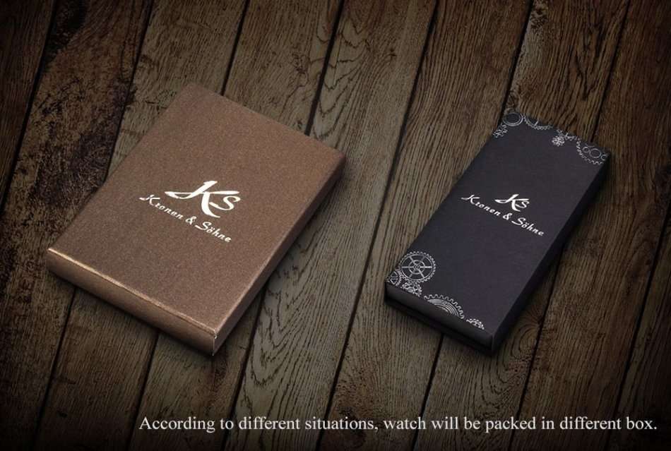 -I GENUINE I- KRONEN&SÖHNE Men White Silver Date Day Leather Automatic Mechanical Wrist Watch