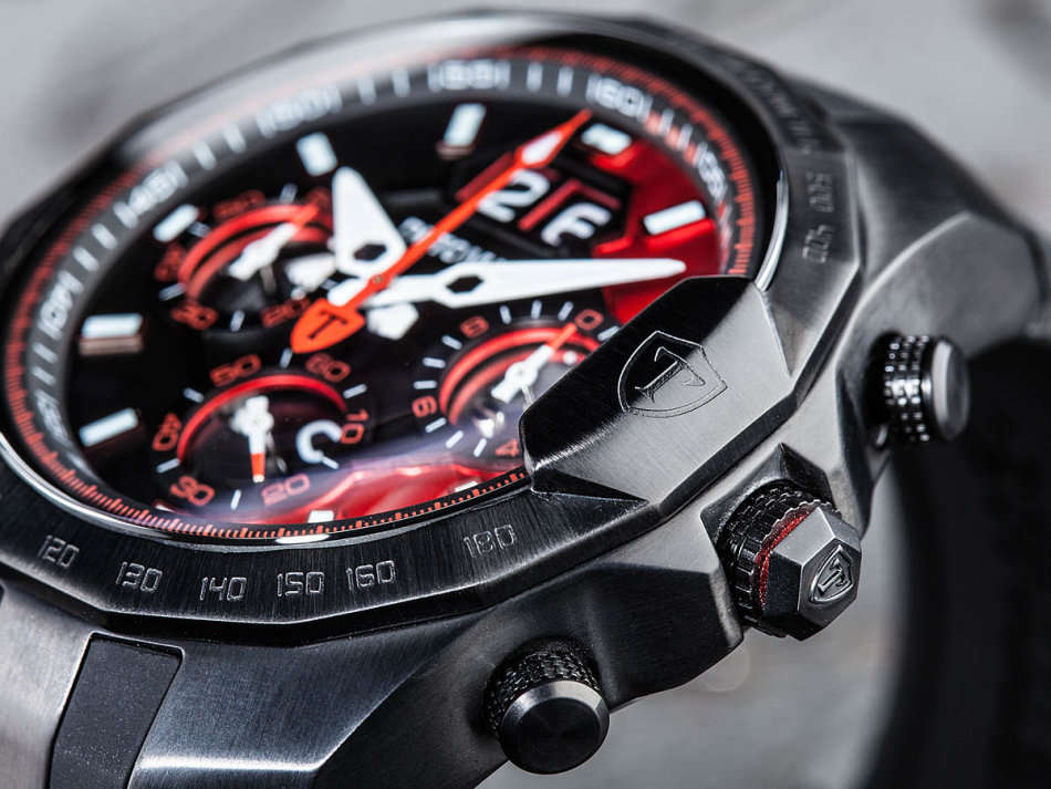 EXCLUSIVE !!! - READY TO SHIP I DETOMASO ADRENALINE JUNKIE Chronograph Mens Watch Stainless Steel