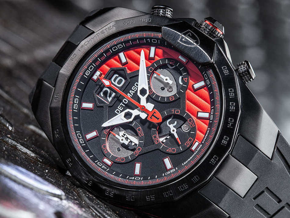 EXCLUSIVE !!! - READY TO SHIP I DETOMASO ADRENALINE JUNKIE Chronograph Mens Watch Stainless Steel
