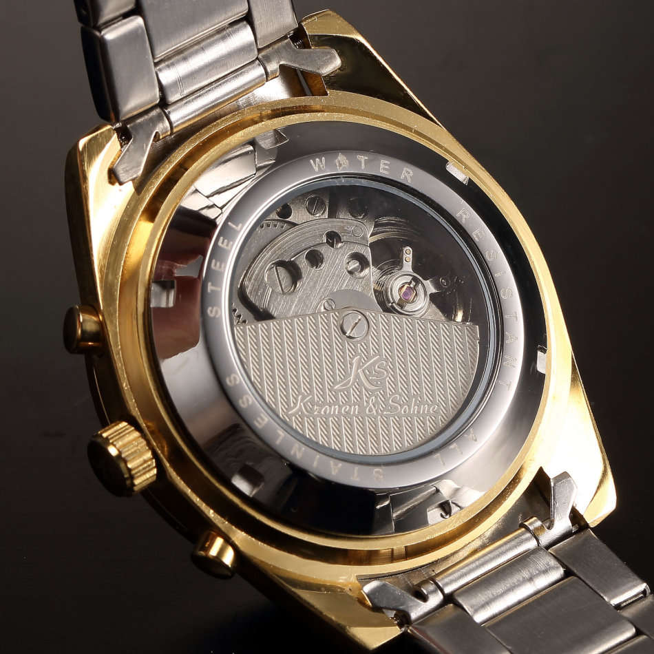 -I Late Entry !!! I GENUINE I- KRONEN & SÖHNE  17 Jewels Automatic Mechanical  Stainless Steel Watch