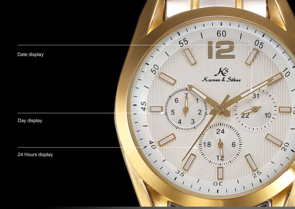 -I Late Entry !!! I GENUINE I- KRONEN & SÖHNE  17 Jewels Automatic Mechanical  Stainless Steel Watch