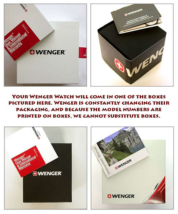 SWISS MILITARY I WENGER I BLACK DIAL 33MM SS 100M WR EDGE STRAP WATCH- 3 YEAR WARRANTY