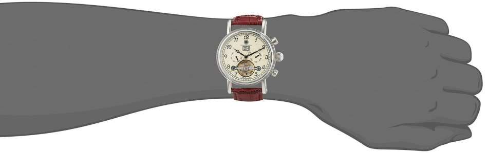 -I GENUINE I EXCLUSIVE I-  Constantin Durmont AUTOMATIC stainless steel Chronograph w/ Leather Strap