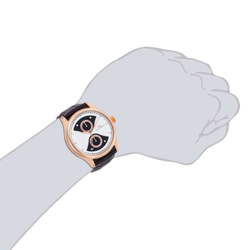 EXCLUSIVE I GENUINE I RHODENWALD & SÖHNE MENS M/FUNCTION   QUARTZ MOVEMENT 5 ATM LEATHER BAND WATCH