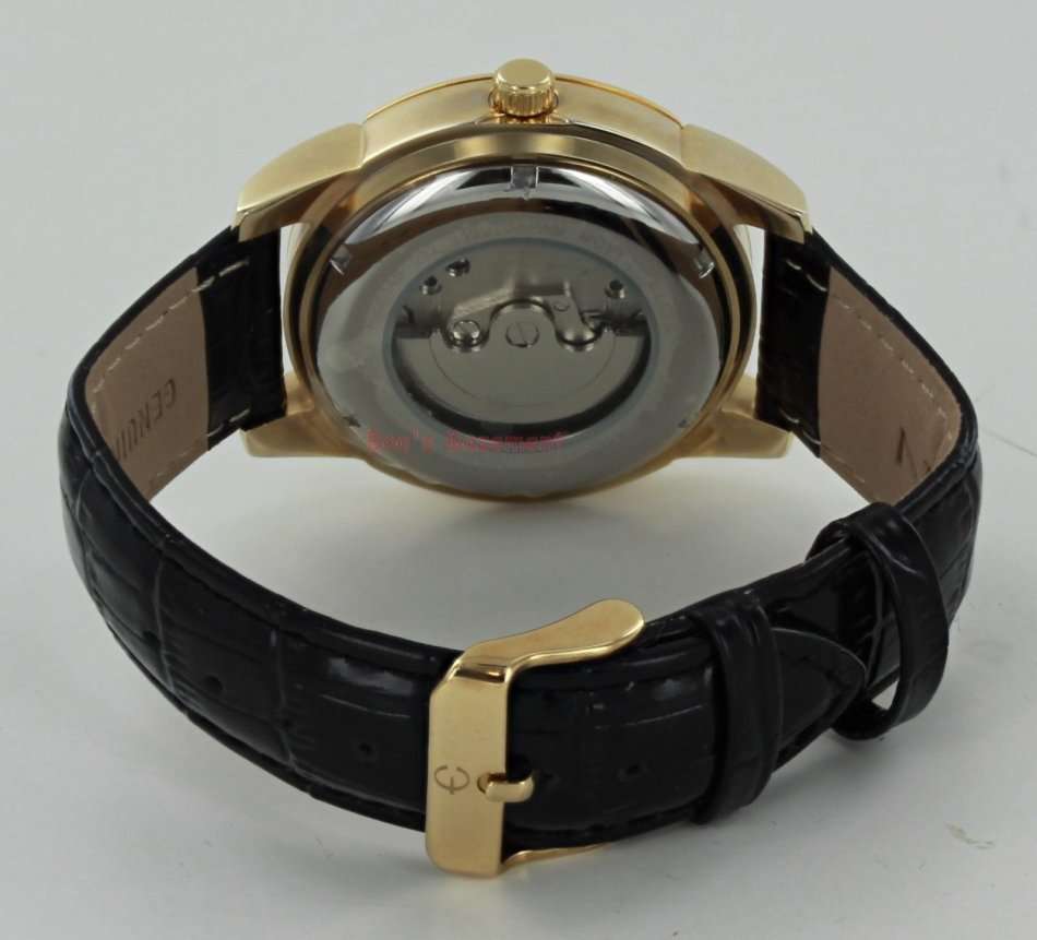 LATE ENTRY ! I GENUINE I EXCLUSIVE I MEN I  ELGIN  Goldtone Partial Skeleton Automatic Watch