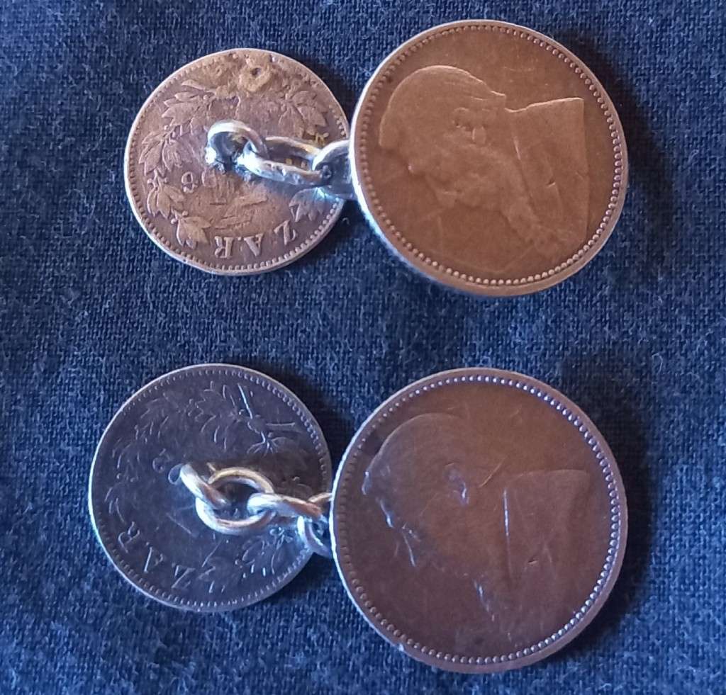3 pence and 1 shilling cufflinks