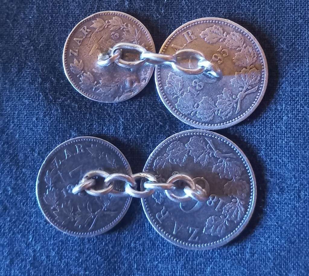 3 pence and 1 shilling cufflinks
