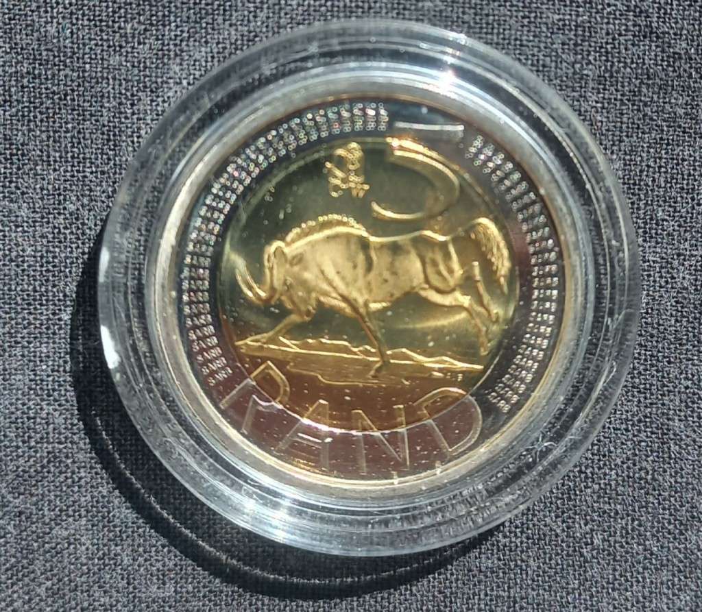 2010 R5 Mintmark coin struck on `Oom Paul` coining press