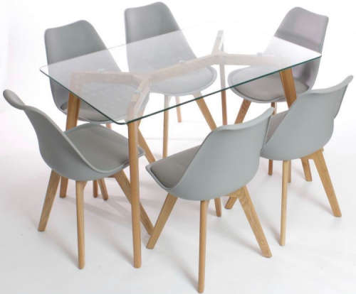 MODERN DESIGN COMPACT 4-DEATER DINING SET