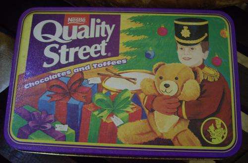 Quality Street Christmas tin, in rather good condition!