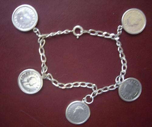 Solid Silver Tickey bracelet.