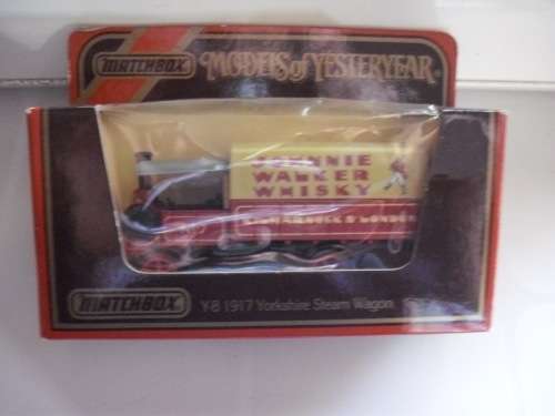 Matchbox Models of Yesteryear - 1917 Yorkshire Steam Wagon Y-8(Johnnie walker decals)