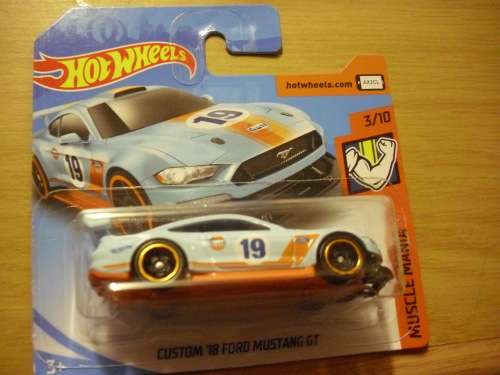 Hotwheels - Custom 18 Ford Mustang (Gulf Decals)