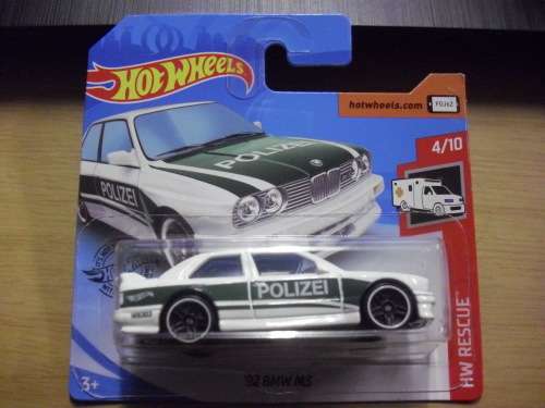 HOTWHEELS - 92 BMW M3 (POLIZEI Decals)