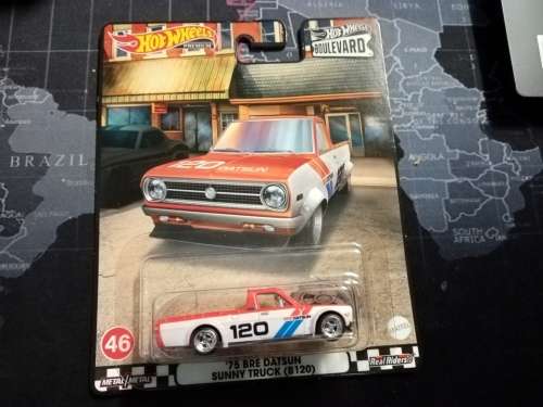 HOTWHEELS REAL RIDERS - 75 BRE DATSUN SUNNY TRUCK (B120)