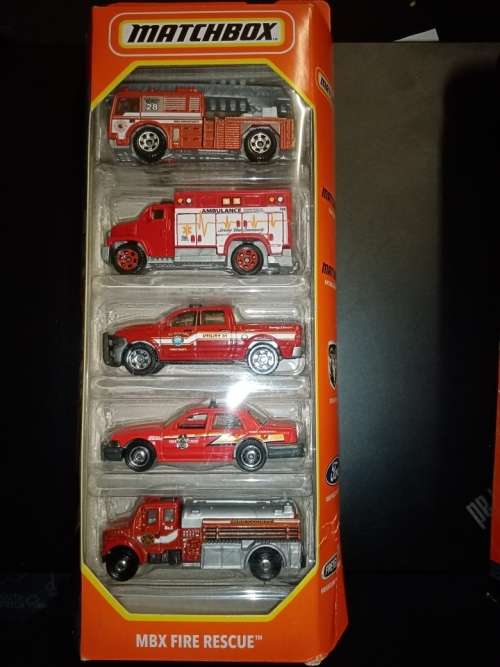 MATCHBOX 5 PACK  - FIRE RESCUE