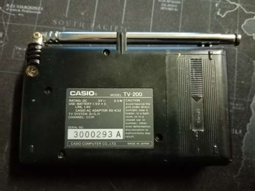 VINTAGE CASIO POCKET TELEVISION  - NOT WORKING