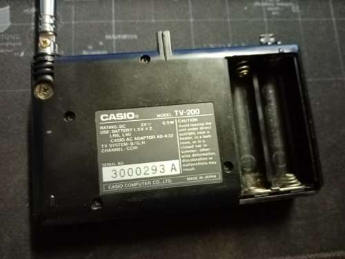 VINTAGE CASIO POCKET TELEVISION  - NOT WORKING