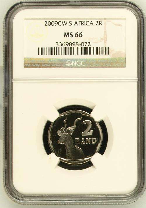 Coin World - 2009CW Souh Africa R2 NGC MS66