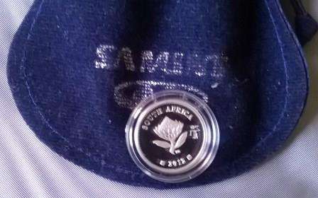 MINT MARK "CAPE TOWN" TICKEY** FLYPRESS ** 2012 SILVER 2 1/2 C