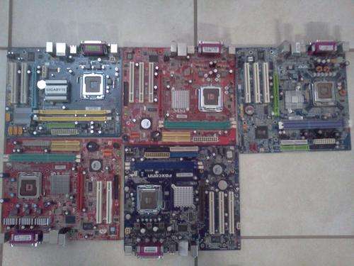 Set of 5 Motherboards ( condition unknown)