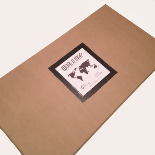 19-piece Wooden Wall World Map