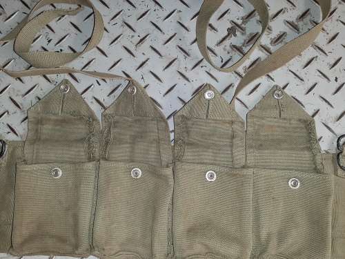 Rhodesian army mag chest webbing
