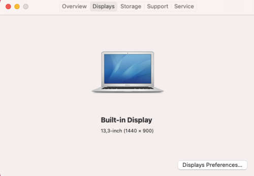 MacBook Air "Core i5" 1.3 13" (Mid-2013), 4GB RAM, 128GB SSD - For Parts
