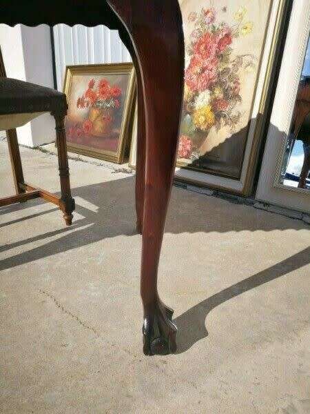 Small Versatile Marvelous Solid Imbuia, Ball and Claw Table / Kitchen / Dining / Entrance