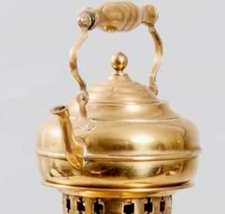 Very Large Russian Brass Samovar. Tray, Kettle / Tea Pot and Drip Bowl. Excellent Condition.