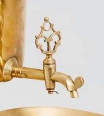 Very Large Russian Brass Samovar. Tray, Kettle / Tea Pot and Drip Bowl. Excellent Condition.