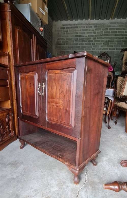 Little two door cabinet as is. Solid Wood.