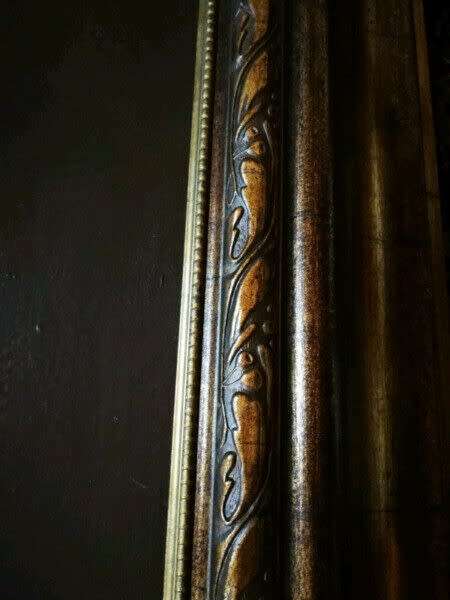 Large Framed Oil Painting of a Woman in a Beautiful Gilt Frame. Signed Youth Roy.