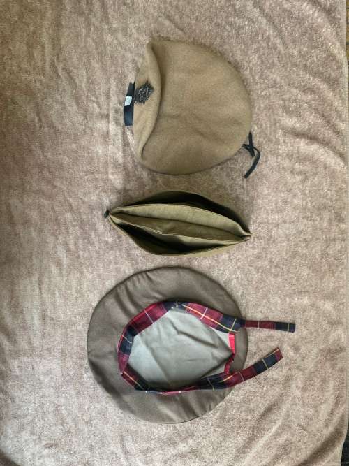 2 Original SADF berets and 1 `Nkedi` beret