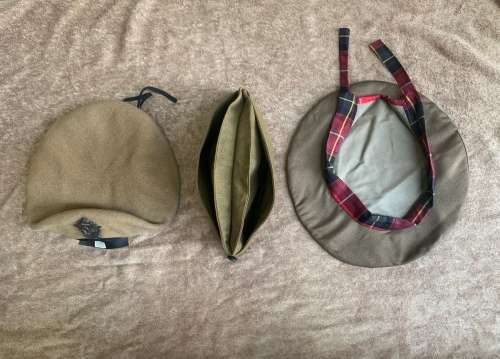 2 Original SADF berets and 1 `Nkedi` beret