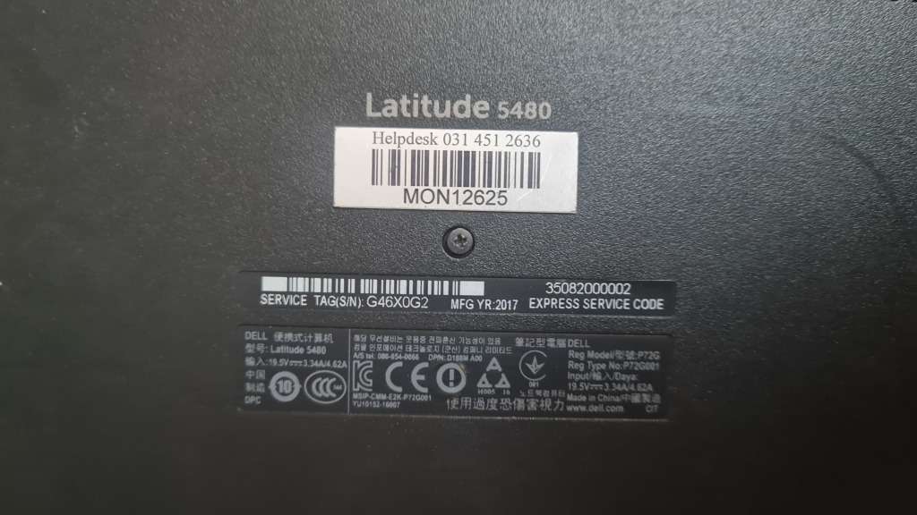DELL LATITUDE 5480 CORE i5