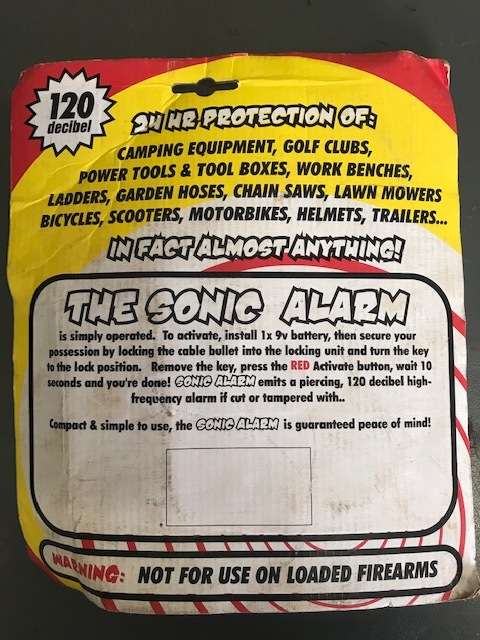 BRAND NEW MASTER LOCK CABLE LOCKS WITH ALARM (LOT OF 4)