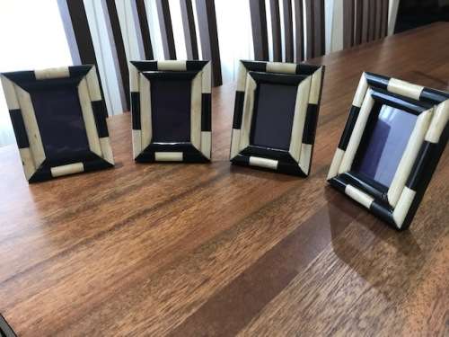 BOX OF 4 HANDMADE PICTURE FRAMES, 4 DIFFERENT STYLES AVAILABLE
