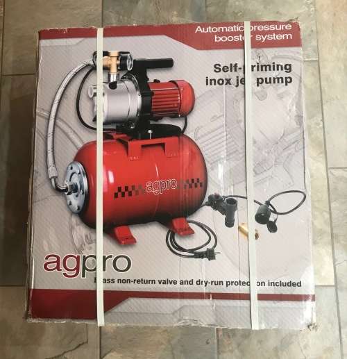 AGPRO SELF PRIMING JET PUMP WITH AUTOMATIC PRESSURE BOOSTER SYSTEM - BRAND NEW