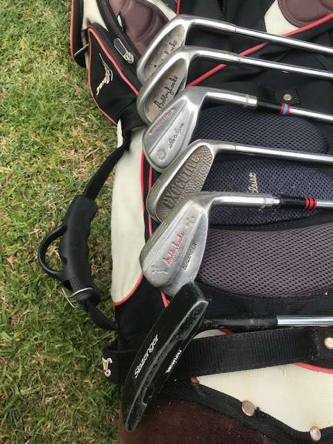 9 PIECE BOBBY LOCKE SLAZENGER GOLF SET