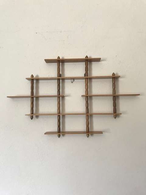LOW START - 5 TIER ORIENTAL STYLED WOODEN WALL SHELVES - 10 AVAILABLE