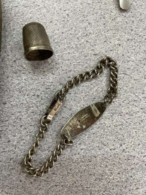 LOT OF HALLMARKED OLD SILVER ITEMS