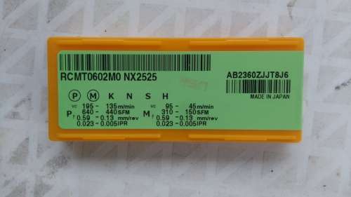 Mitsubishi RCMT0602M0 NX2525  RCMT 06 02 MO Carbide Inserts