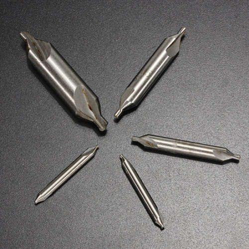 5pcs 60 Degree HSS Combined Center Drill