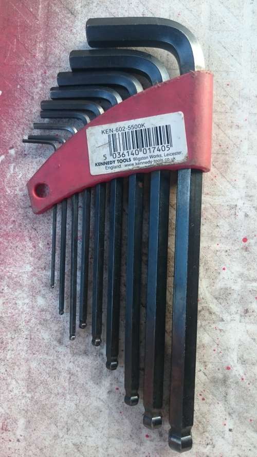 KENNEDY ALLEN KEY HEX BALL LONG 9PC R130 EACH