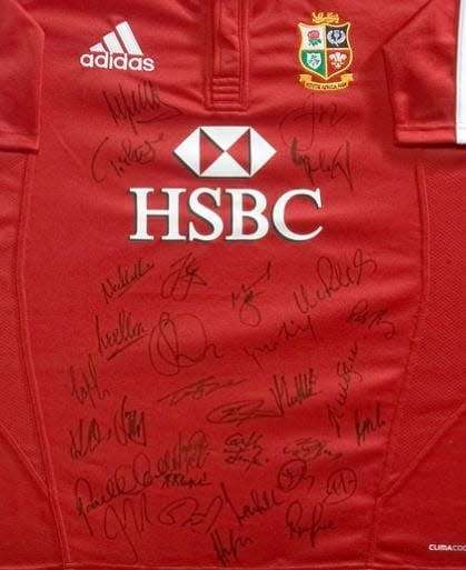2009 Lions SA Tour - autographed `Irish and British Lions` Jersey!