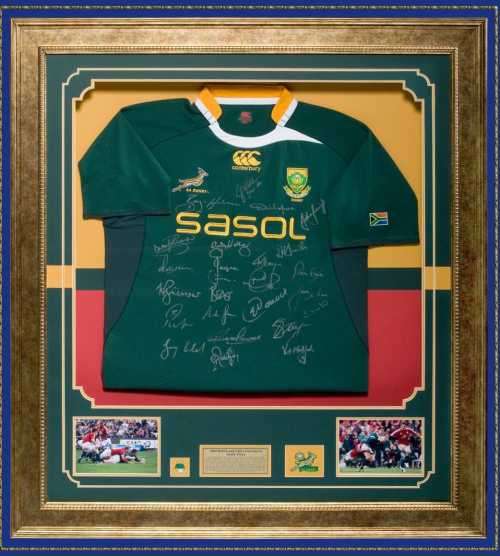 2009 Lions SA Tour -  autographed `Springbok` Jersey