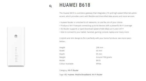 Huawei B618s 5G / LTE Router + (free shipping)